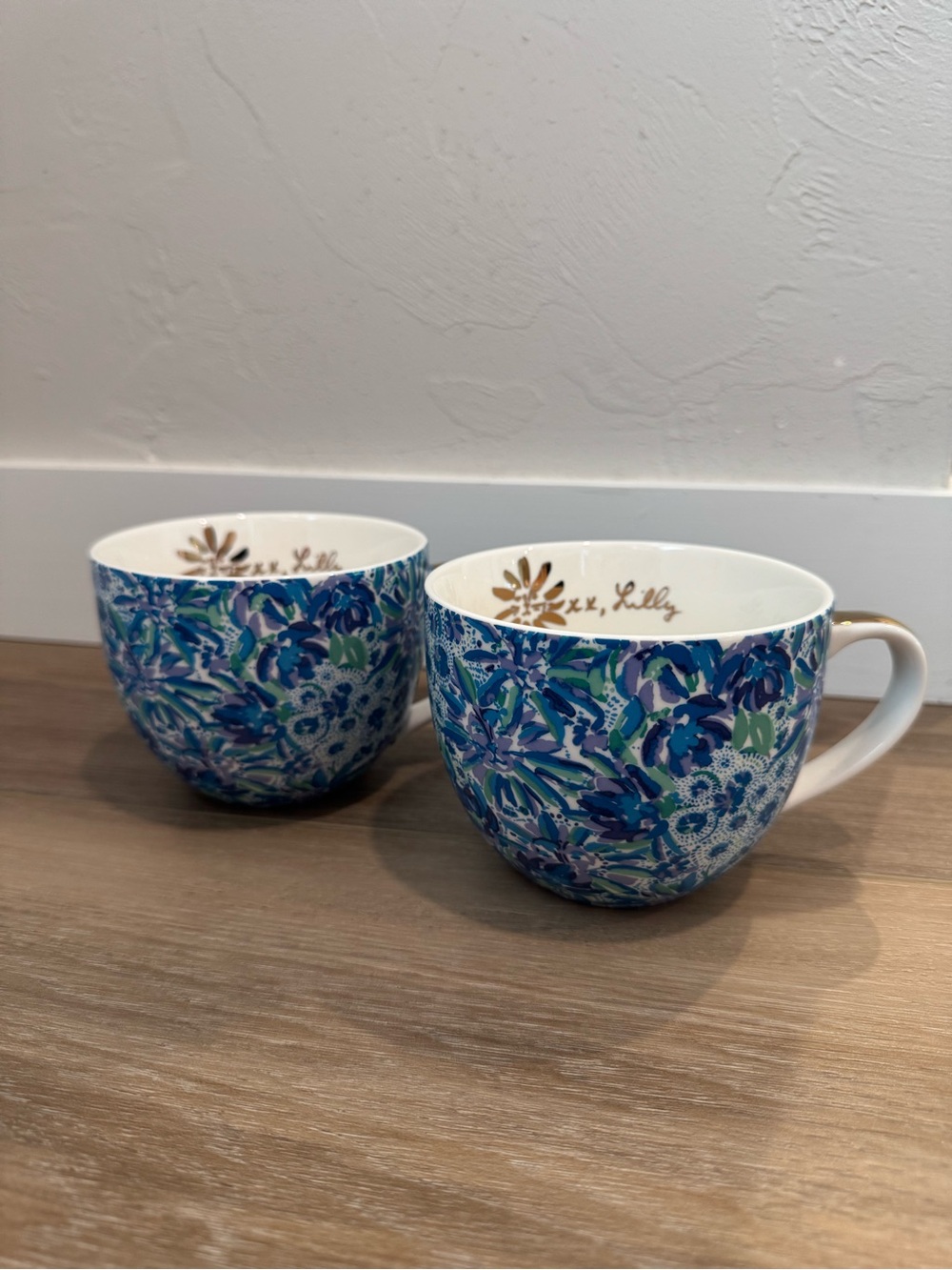 Lilly Pulitzer Floral Ceramic Mugs (Set of 2)